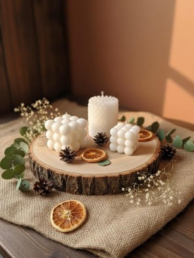 3_lu_beyaz_bubble_mum_seti_1_yuvarlak_bubble_2_kare_bubble_dekoratif_el_yapimi