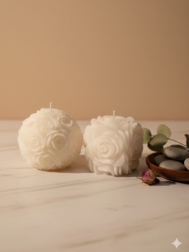 2_li_ikandinav_tarzi_gul_motifli_mum_set_-_dekoratif_el_yapimi